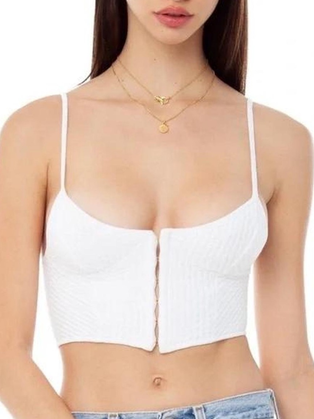 ARE YOU AM I Keke Bustier Clasp Tank Top